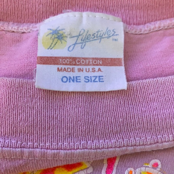 Authentic Vintage Late 1980’s / Early 1990’s Midriff T’Shirt with Summer Design - Picture 5 of 10